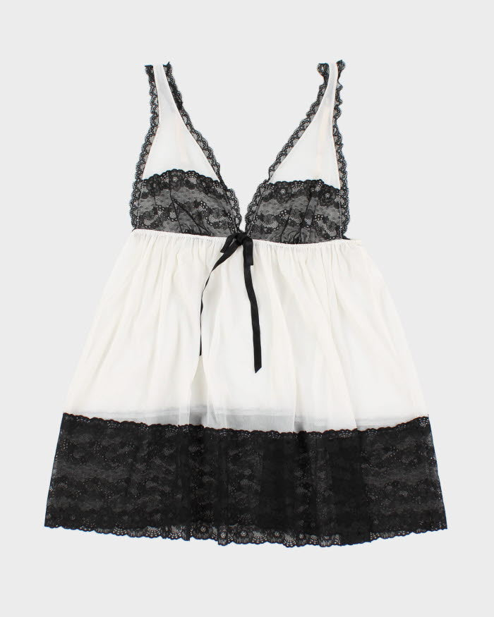 00s Y2k Victoria's Secret Lingerie Sheer Lace Cami  - M