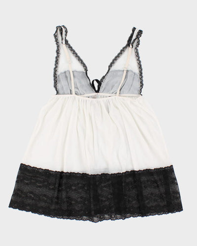 00s Y2k Victoria's Secret Lingerie Sheer Lace Cami  - M