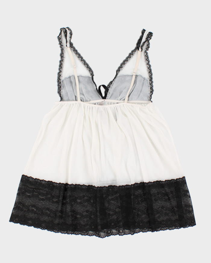 00s Y2k Victoria's Secret Lingerie Sheer Lace Cami  - M