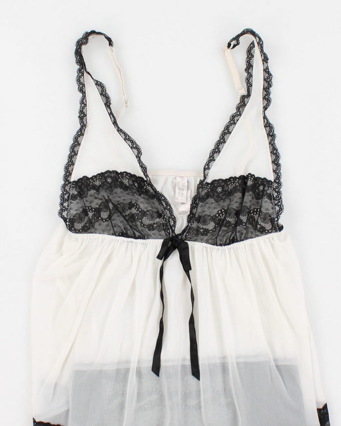 00s Y2k Victoria's Secret Lingerie Sheer Lace Cami  - M