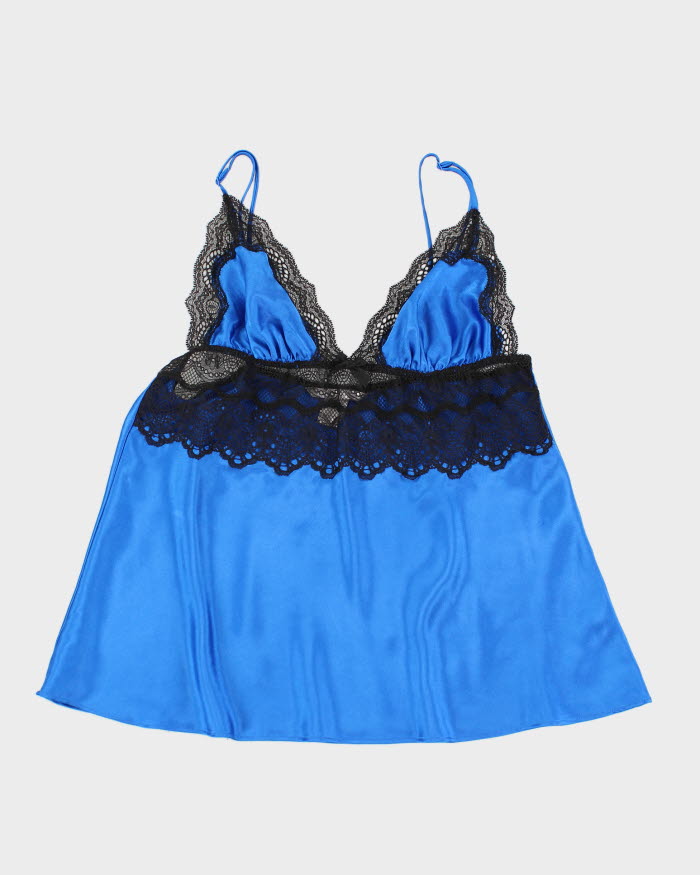 90s Victoria's Secret Blue Lingerie Top - M