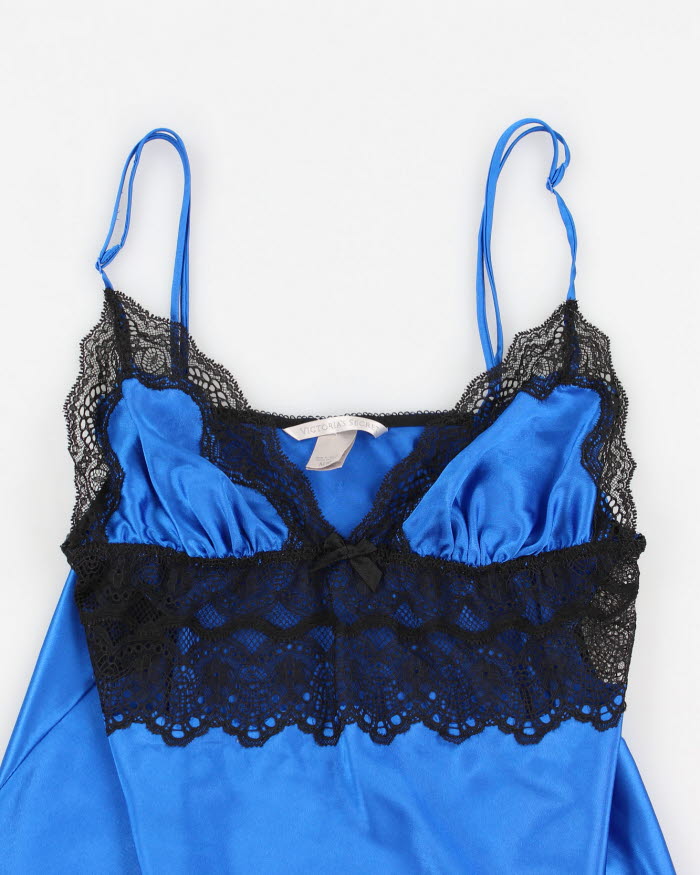 90s Victoria's Secret Blue Lingerie Top - M