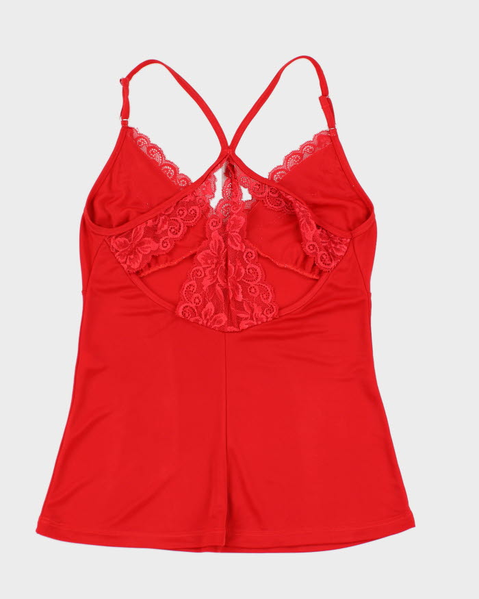 00s Y2k Red Cami Top - M