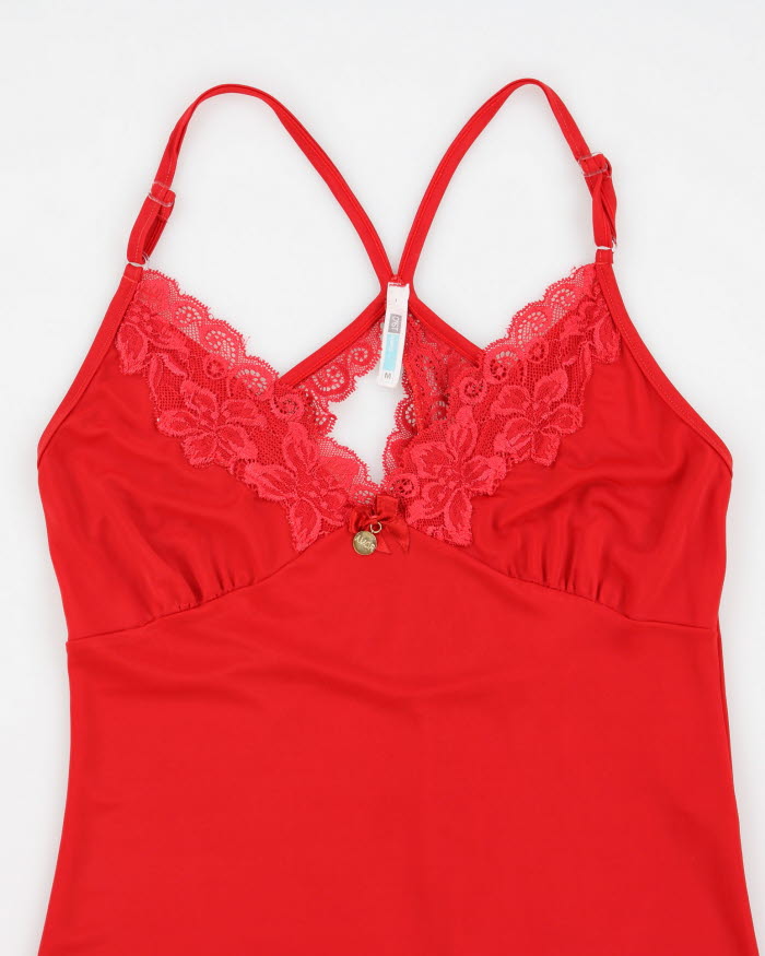 00s Y2k Red Cami Top - M