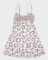 Y2k 00s La Senza Leopard Print Lingerie Ruffle Cami Top - XS