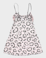 Y2k 00s La Senza Leopard Print Lingerie Ruffle Cami Top - XS
