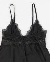 00s Y2k Victoria's Secret Black Lingerie Cami Top - XS