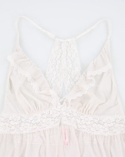 Y2k 00s La Vie En Rose Lingerie Cami Top - L