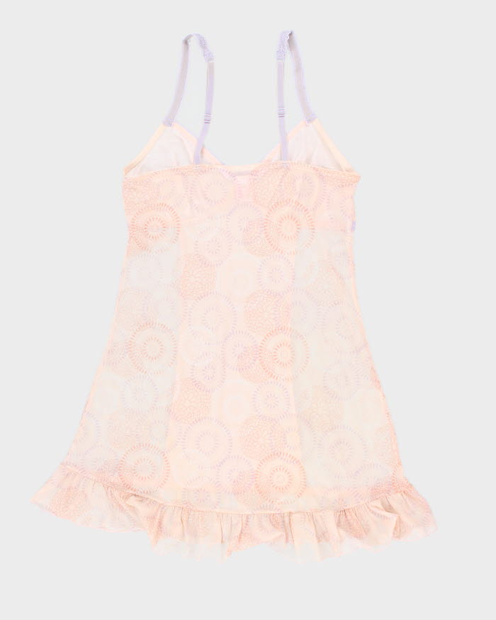 90s La Vie En Rose Mesh Lingerie Dress - M