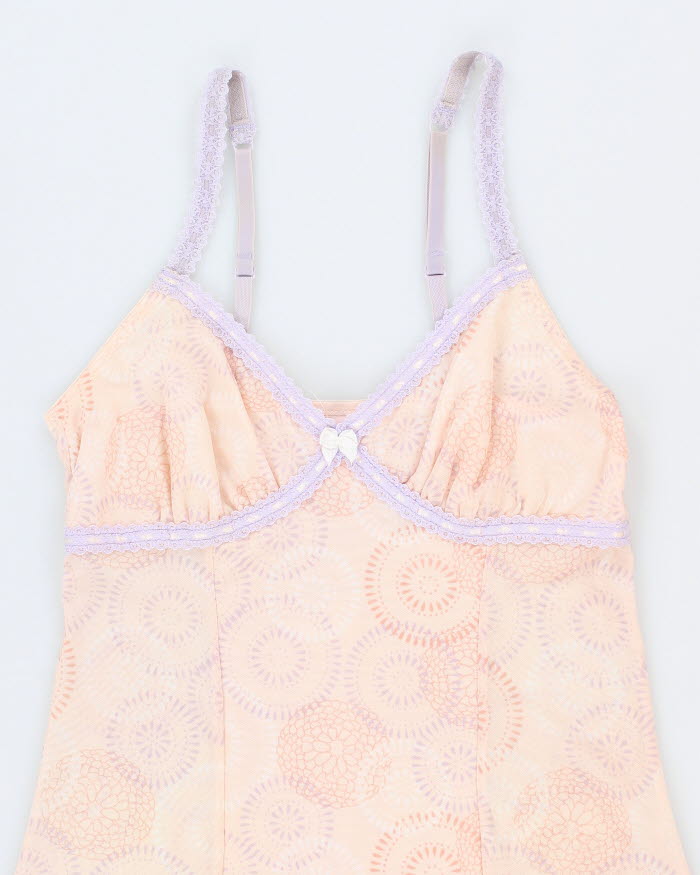 90s La Vie En Rose Mesh Lingerie Dress - M
