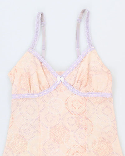 90s La Vie En Rose Mesh Lingerie Dress - M