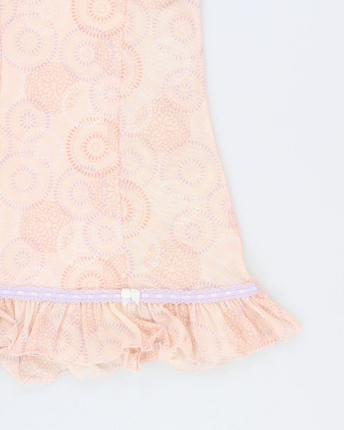 90s La Vie En Rose Mesh Lingerie Dress - M
