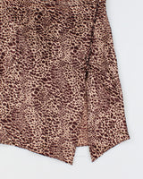 Y2k 00s Leopard Print Slip Dress - M