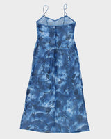 90s La Senza Floral Mesh Slip Dress - M