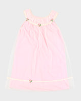 Vintage 60s Cahill Pink Night Gown -M