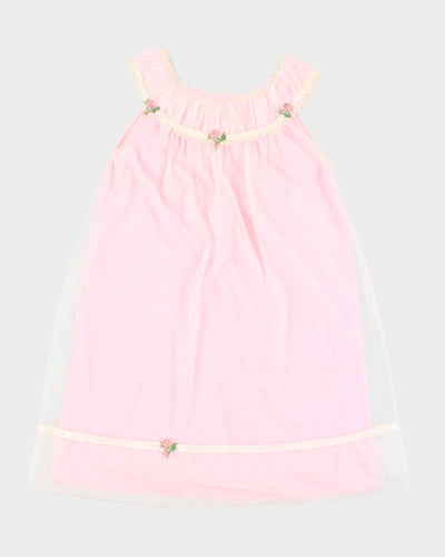 Vintage 60s Cahill Pink Night Gown -M