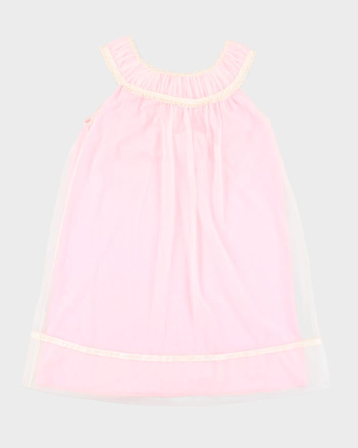 Vintage 60s Cahill Pink Night Gown -M