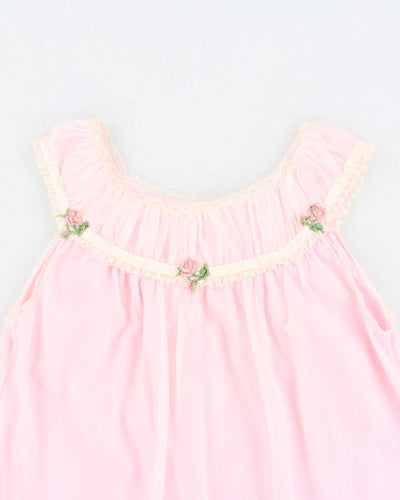 Vintage 60s Cahill Pink Night Gown -M