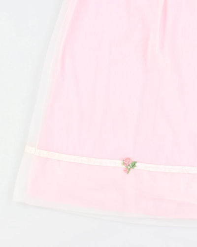 Vintage 60s Cahill Pink Night Gown -M