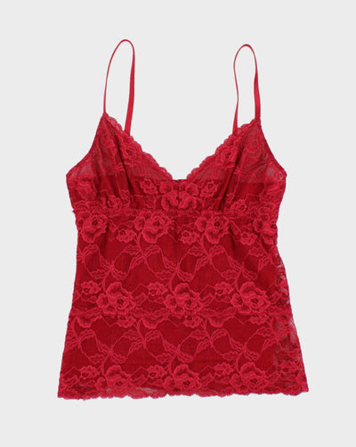 Banana Republic Red Lace Cami - M