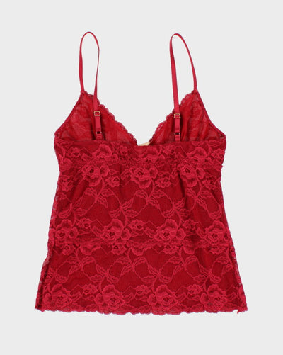 Banana Republic Red Lace Cami - M