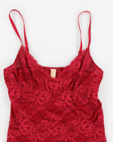 Banana Republic Red Lace Cami - M