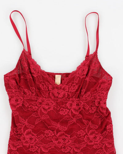 Banana Republic Red Lace Cami - M