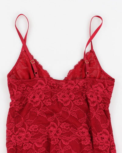 Banana Republic Red Lace Cami - M