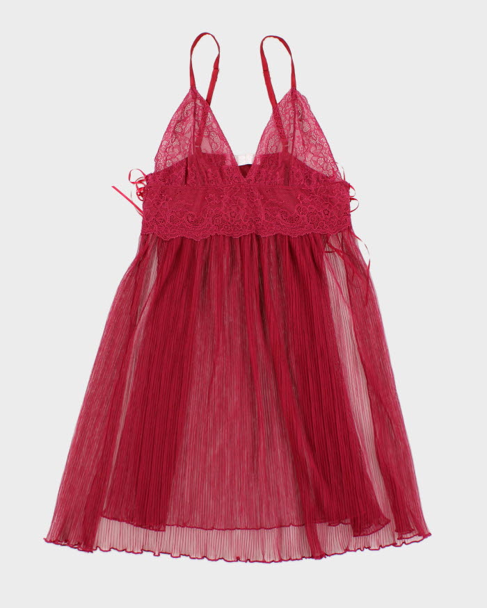 Vintage 90s U & Me Pink Slip Dress - S