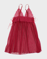 Vintage 90s U &amp; Me Pink Slip Dress - S