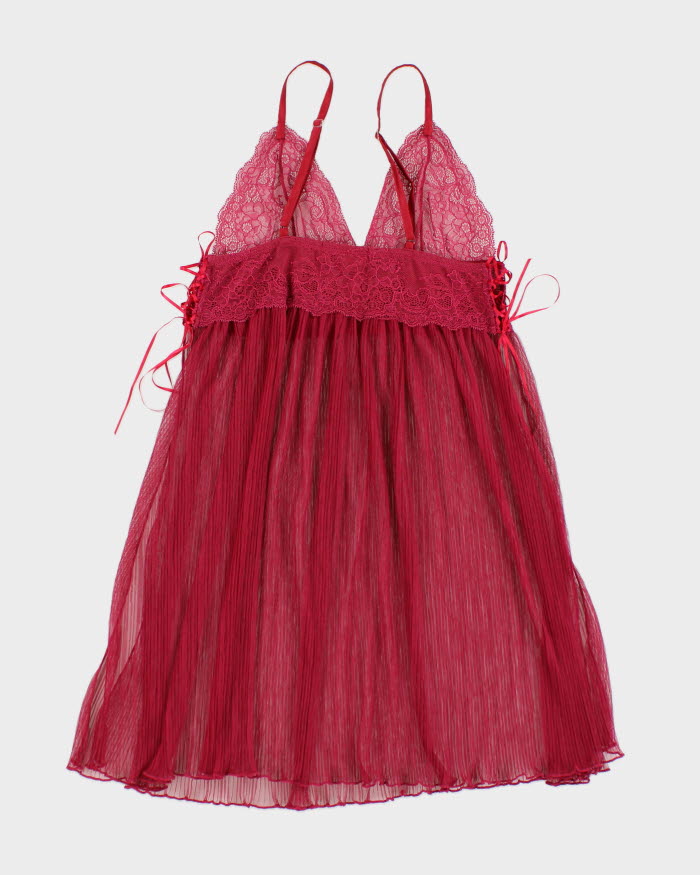 Vintage 90s U & Me Pink Slip Dress - S