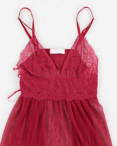 Vintage 90s U & Me Pink Slip Dress - S