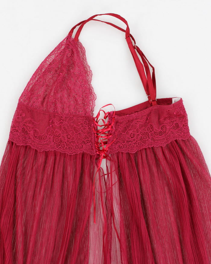 Vintage 90s U &amp; Me Pink Slip Dress - S