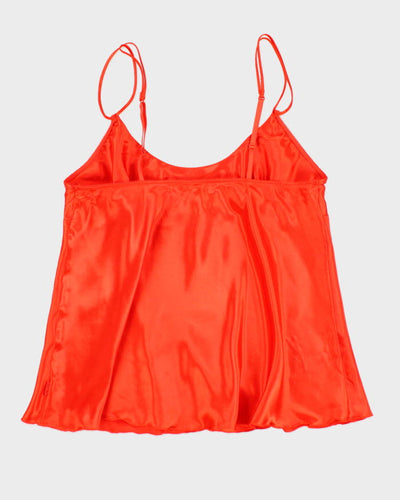 Y2k 00s La Senza Orange Cami Top - L