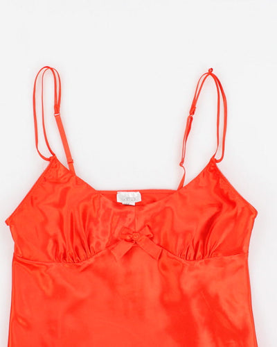 Y2k 00s La Senza Orange Cami Top - L