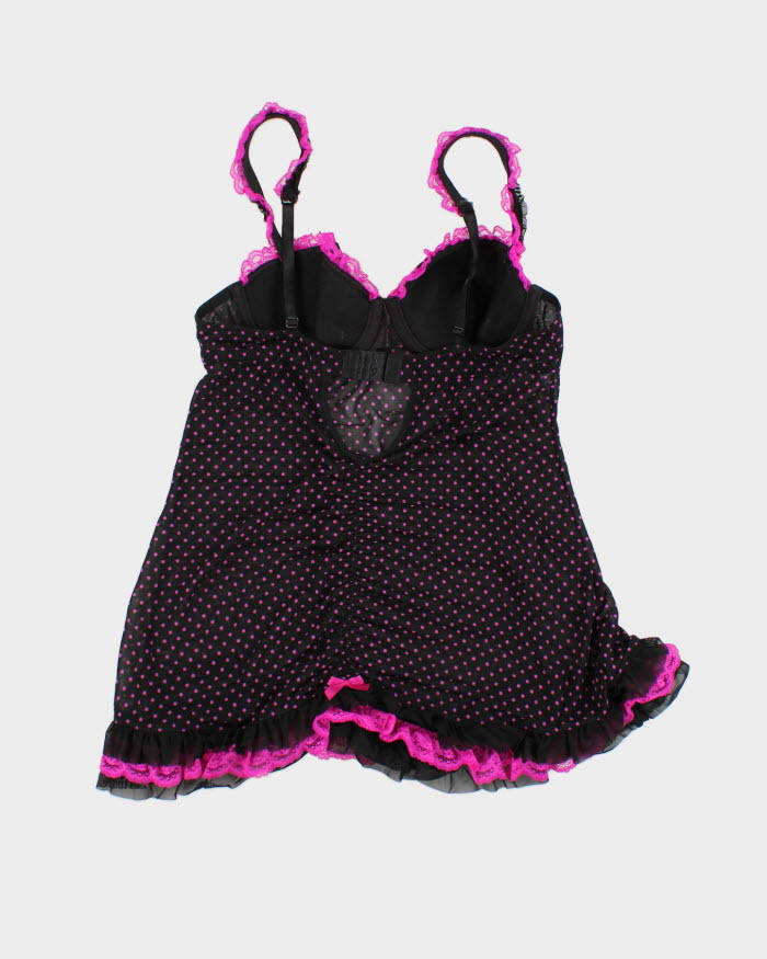 La Senza Polka Dot Rushed Lingerie Top - M
