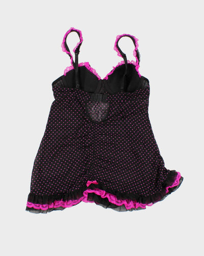 La Senza Polka Dot Rushed Lingerie Top - M