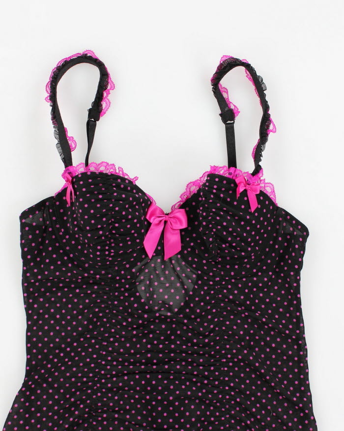 La Senza Polka Dot Rushed Lingerie Top - M