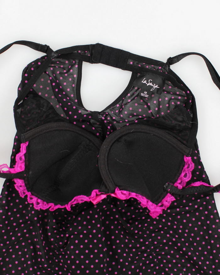 La Senza Polka Dot Rushed Lingerie Top - M