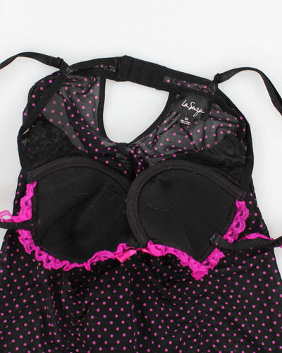 La Senza Polka Dot Rushed Lingerie Top - M