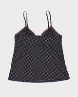 Y2k 00s Deadstock La Vie En Rose Polka Dot Cami - L