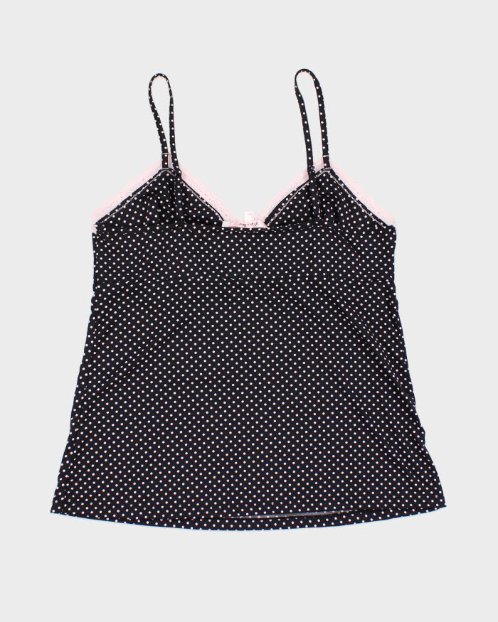 Y2k 00s Deadstock La Vie En Rose Polka Dot Cami - L