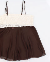 Vintage 90s La Vie En Rose Mesh Cami - XL