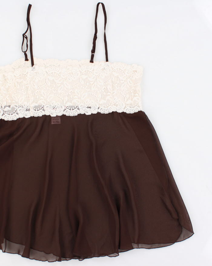 Vintage 90s La Vie En Rose Mesh Cami - XL