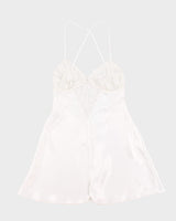 Vintage 90s La Senza White Slip Dress - S