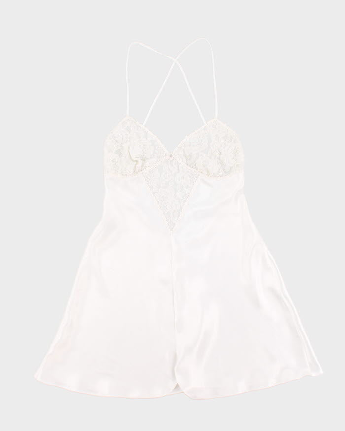 Vintage 90s La Senza White Slip Dress - S
