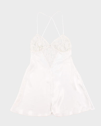 Vintage 90s La Senza White Slip Dress - S