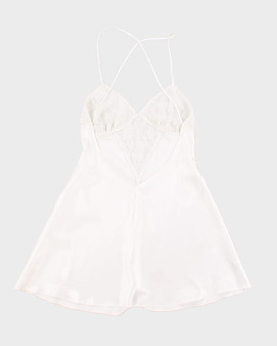 Vintage 90s La Senza White Slip Dress - S
