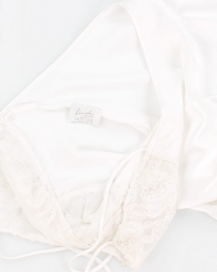 Vintage 90s La Senza White Slip Dress - S