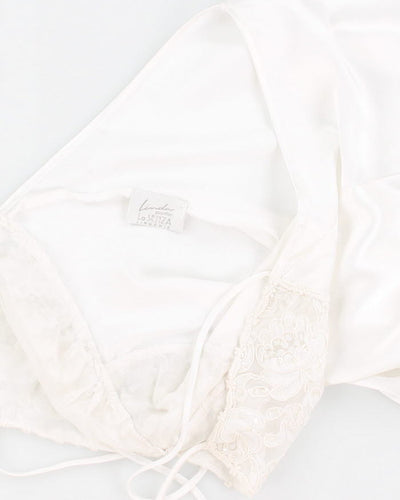 Vintage 90s La Senza White Slip Dress - S